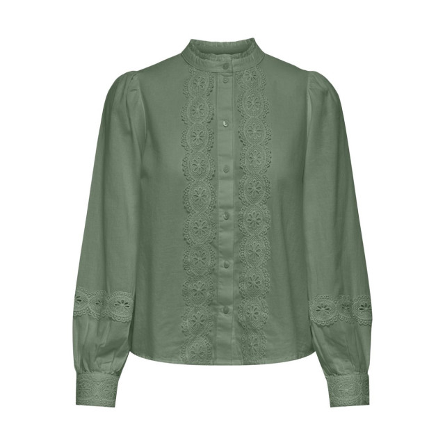 Jacqueline de Yong Jdyflo ls lace shirt wvn olijf 4309.22.0006 large