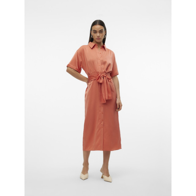 Vero Moda Vmonilla 24 78 dress koraal 4429.42.0185 large Vero Moda Vmonilla 24 78 dress koraal 4429.42.0185 large