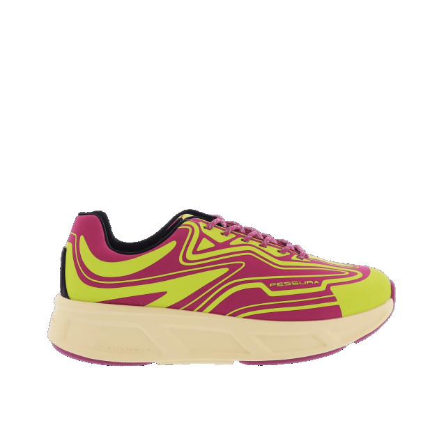 Fessura Dames runflex 02 sneaker /roze Runflex 02-Geel/Rood large