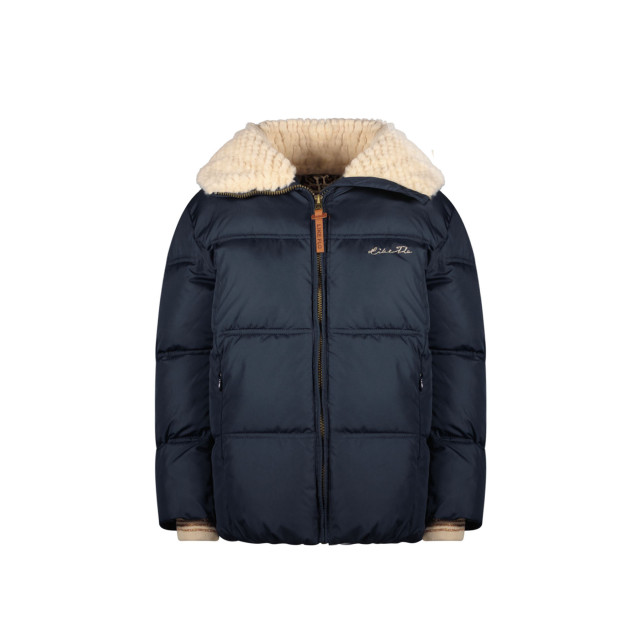 Like Flo Meisjes winterjas fancy met capuchon amaya navy F407-5214-190 large