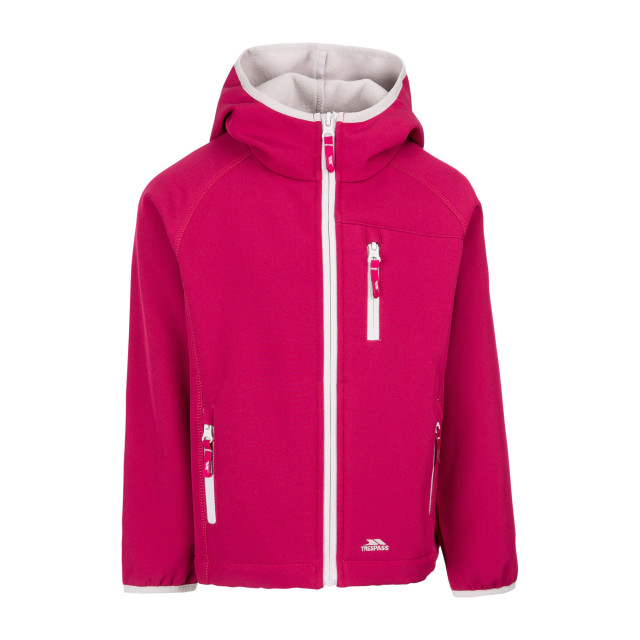 Trespass Kinderen/kinderen kian softshell jacket UTTP4606_berry large