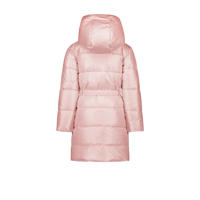 Le Chic Meisjes winterjas met riem en furry tas birdo cotton candy C407-5202-219 large