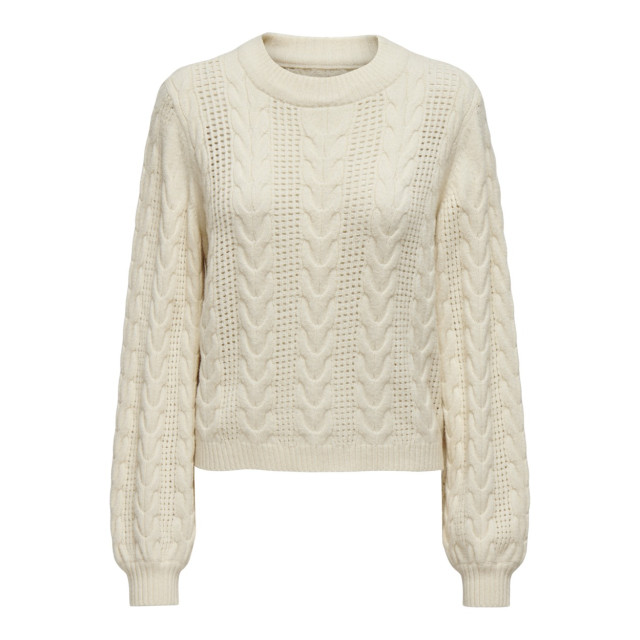 Only Onlrubina ls cable o-neck knt noos ecru 4219.03.0297 large