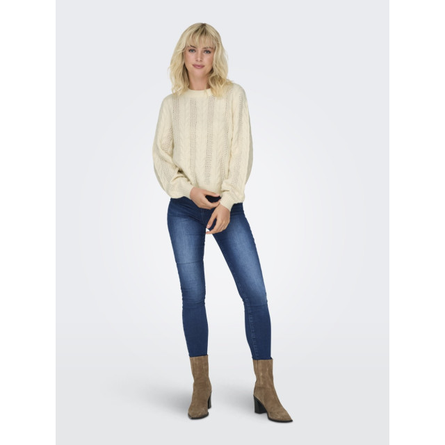 Only Onlrubina ls cable o-neck knt noos ecru 4219.03.0297 large
