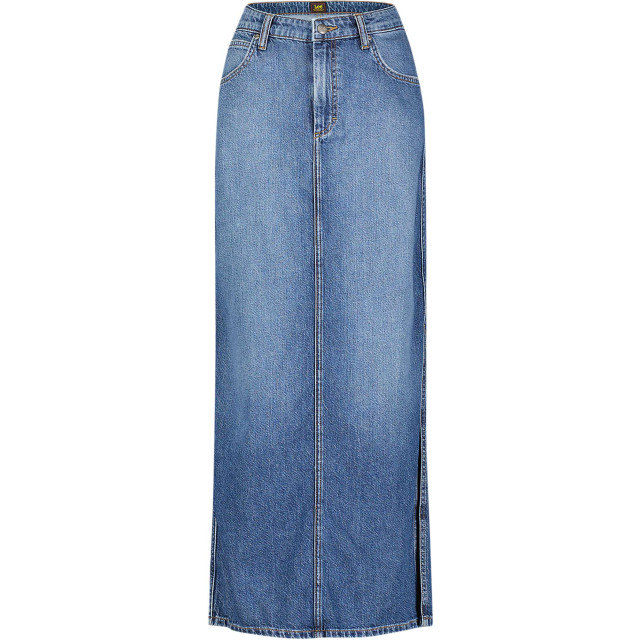 Lee Side slit maxi skirt weekend chill blue denim 112356725 large