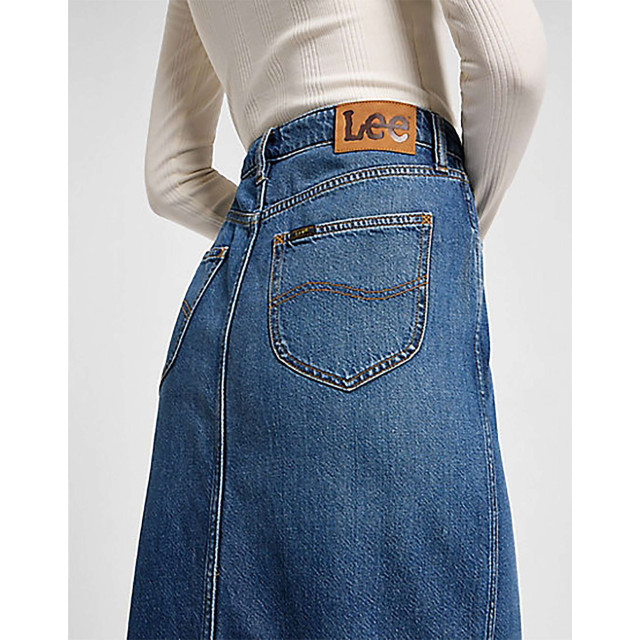 Lee Side slit maxi skirt weekend chill blue denim 112356725 large