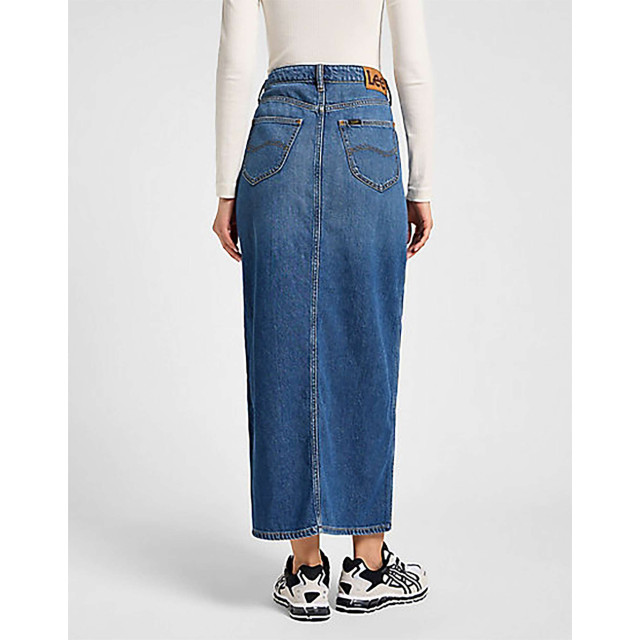 Lee Side slit maxi skirt weekend chill blue denim 112356725 large