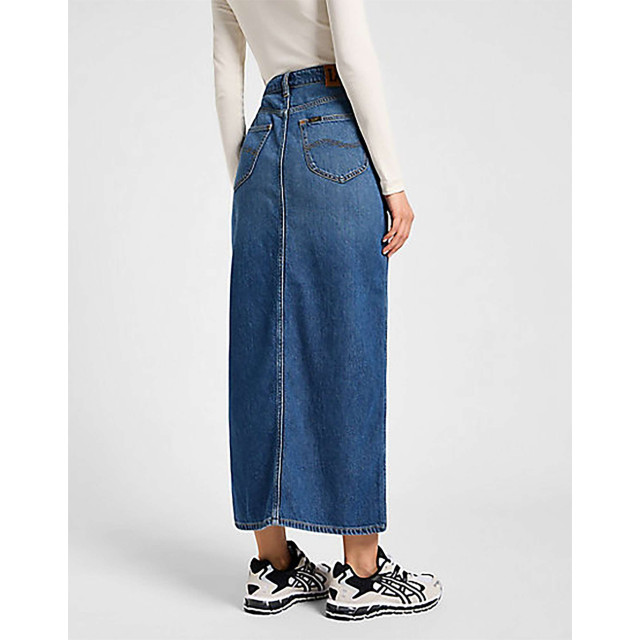 Lee Side slit maxi skirt weekend chill blue denim 112356725 large