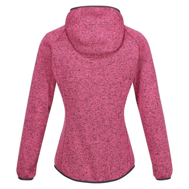 Regatta Dames newhill marl fleecejas met capuchon UTRG8830_flamingopinksealgrey large