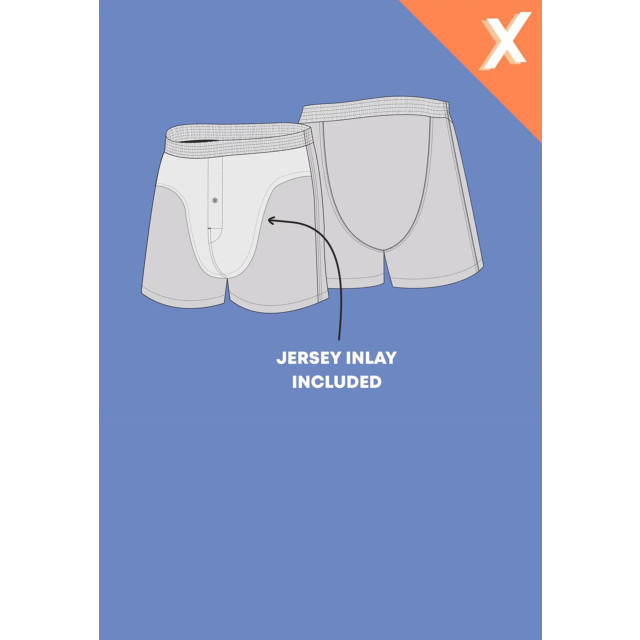 Happy Shorts X heren wijde boxershort met binnenbroek pizza print HS-X-344 large
