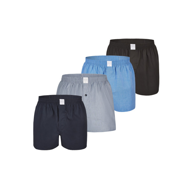 MG-1 Wijde geweven boxershorts heren 4-pack effen MG1-927-4P large