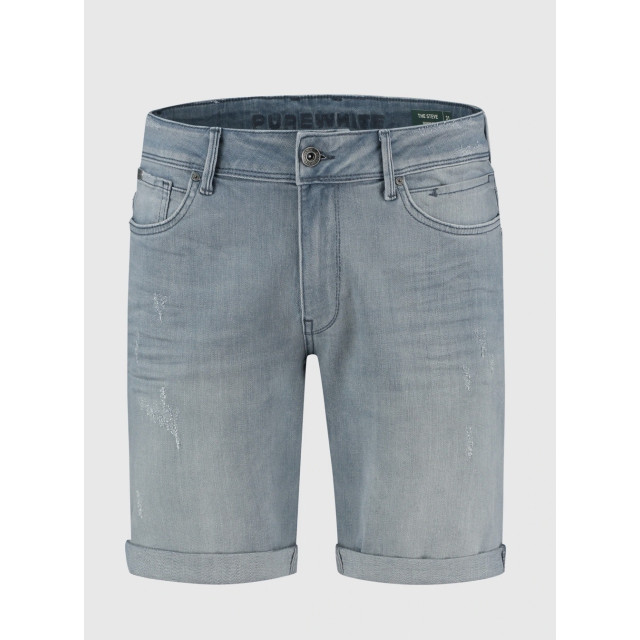 Pure Path Pure the steve 897 distressed skinny denim shorts light blue 134488051 large