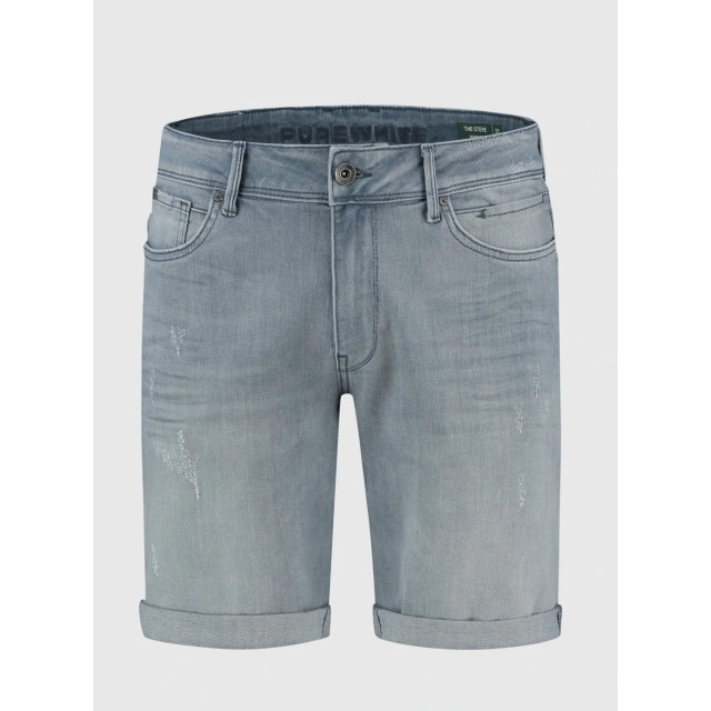 Pure Path Pure the steve 897 distressed skinny denim shorts light blue 134488051 large