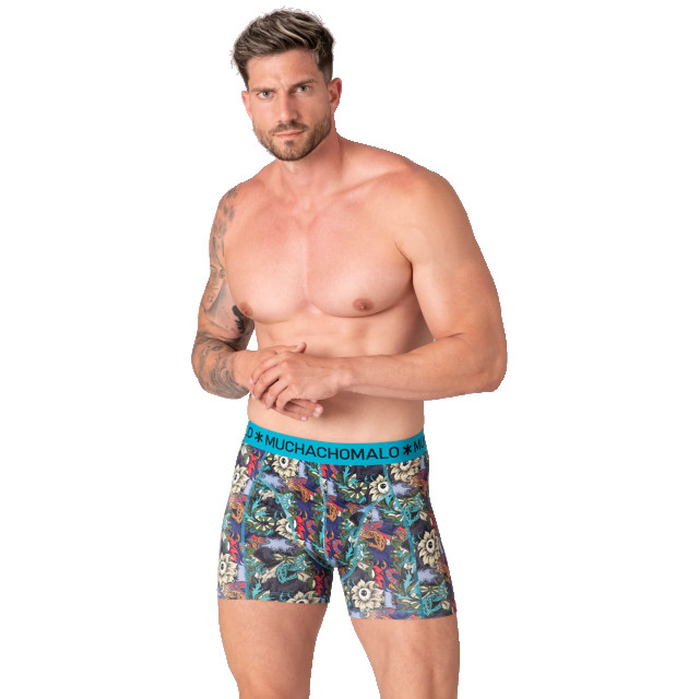 Muchachomalo Heren 10-pack boxershorts print/effen U-REMIX1010-16 large