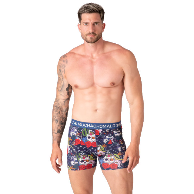 Muchachomalo Heren 10-pack boxershorts print/effen U-REMIX1010-16 large