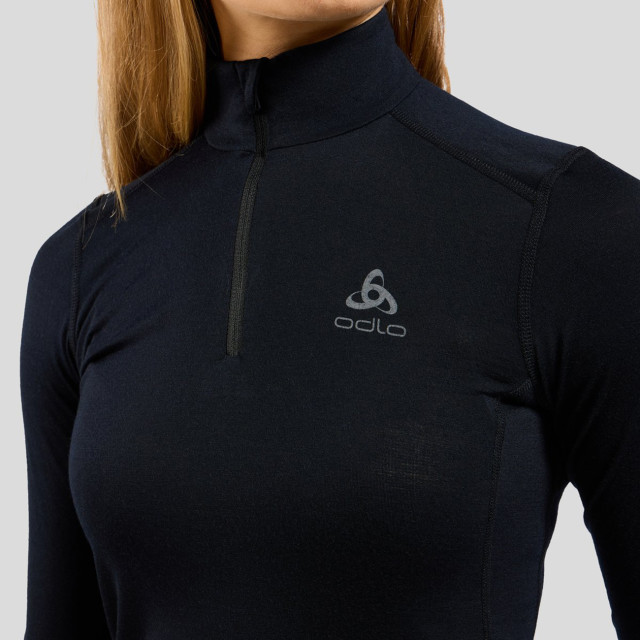 Odlo Bl top turtle neck l/s half zip merino 2 111501 large