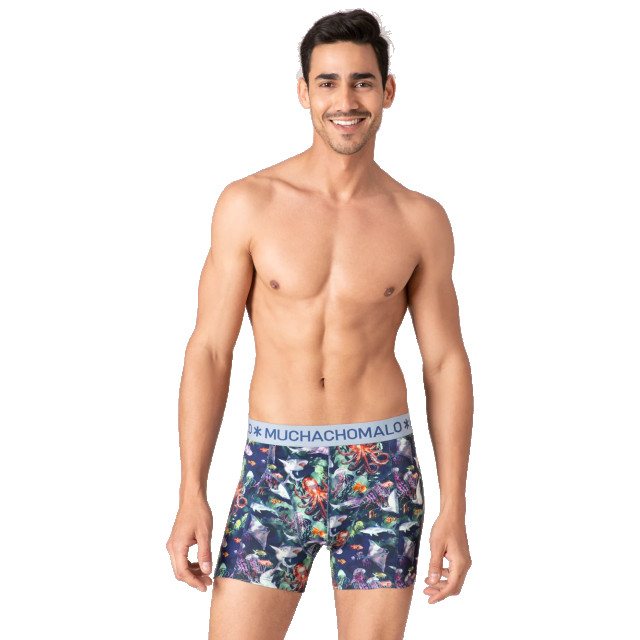 Muchachomalo Heren 3-pack boxershorts print/effen U-OUTLT1010-127 large