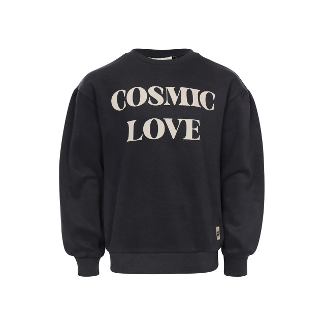 Looxs Revolution Sweater graphite cosmic love voor meisjes in de kleur 2431-7309-094 large