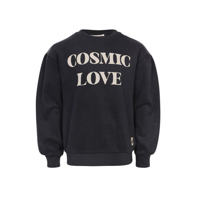Looxs Revolution Sweater graphite cosmic love voor meisjes in de kleur 2431-7309-094 large