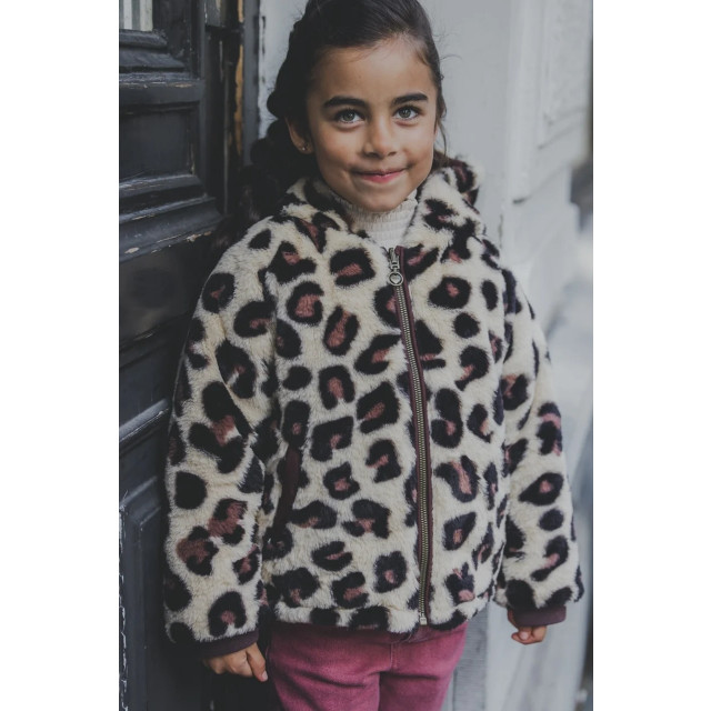Looxs Revolution Reversibel winterjas big leopard voor meisjes in de kleur 2431-7220-452 large
