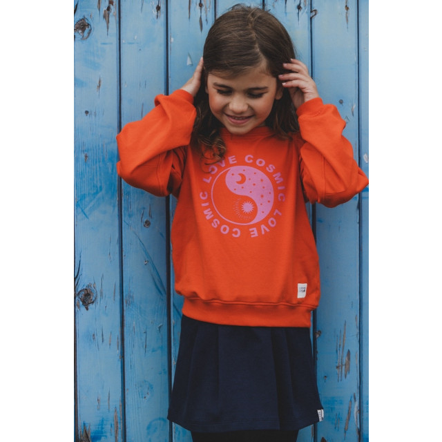 Looxs Revolution Sweater fluo orange voor meisjes in de kleur 2431-7332-382 large