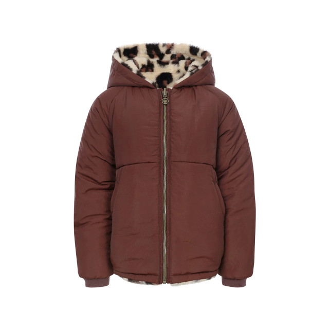 Looxs Revolution Reversibel winterjas big leopard voor meisjes in de kleur 2431-7220-452 large