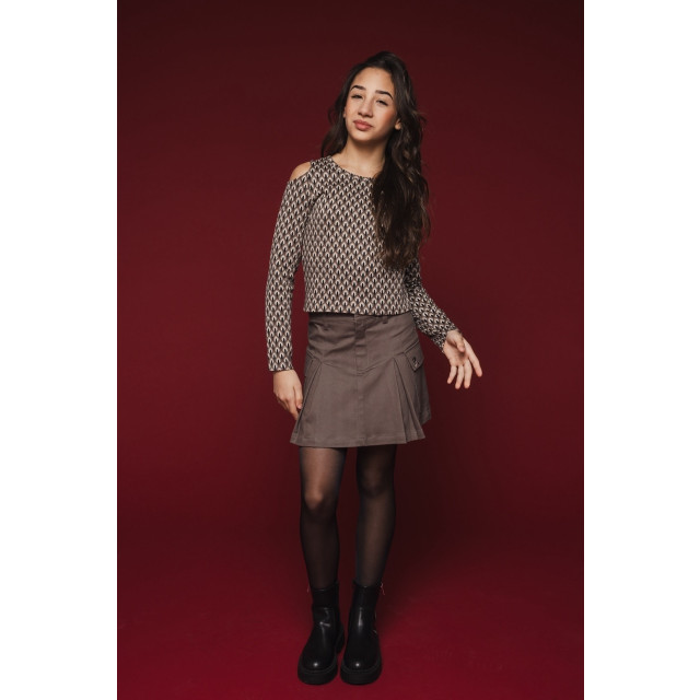 Looxs Revolution Kort twill rokje cargo voor meisjes in de kleur 2431-5701-438 large