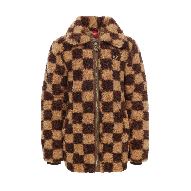 Looxs Revolution Teddy check winterjas voor meisjes in de kleur 2431-7260-401 large