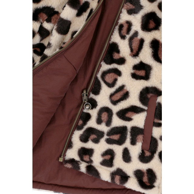 Looxs Revolution Reversibel winterjas big leopard voor meisjes in de kleur 2431-7220-452 large
