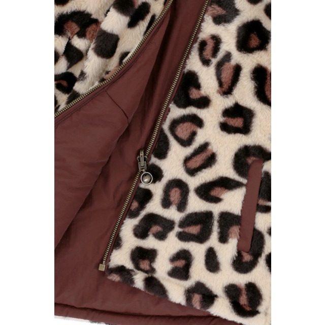 Looxs Revolution Reversibel winterjas big leopard voor meisjes in de kleur 2431-7220-452 large