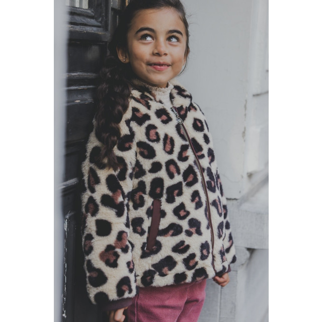 Looxs Revolution Reversibel winterjas big leopard voor meisjes in de kleur 2431-7220-452 large