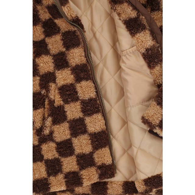 Looxs Revolution Teddy check winterjas voor meisjes in de kleur 2431-7260-401 large