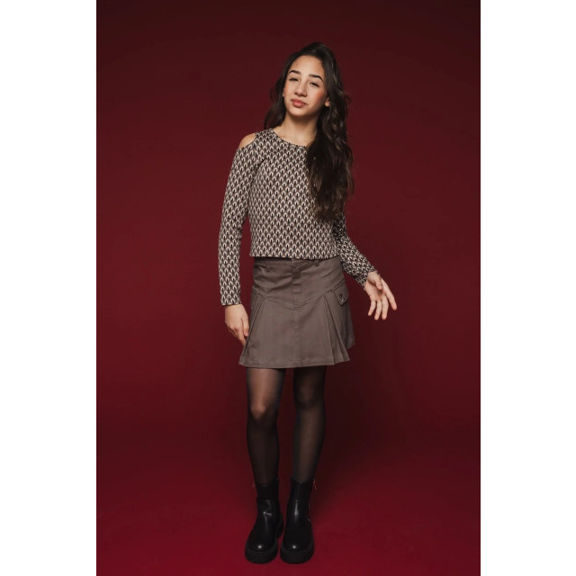 Looxs Revolution Kort twill rokje cargo voor meisjes in de kleur 2431-5701-438 large