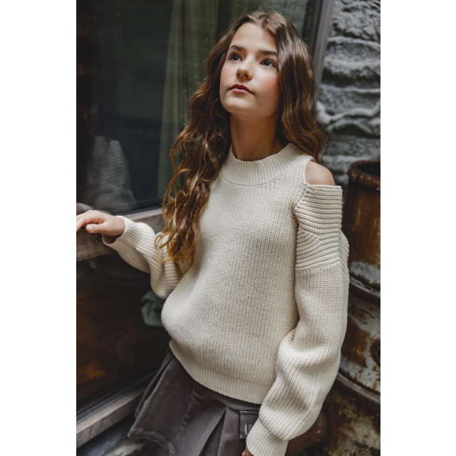 Looxs Revolution Gebreide sweater open schouders voor meisjes in de kleur 2431-5303-014 large