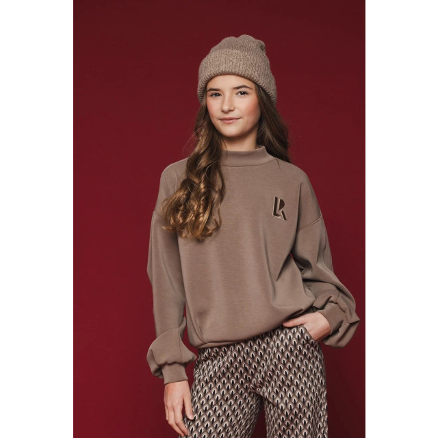 Looxs Revolution Super soft viscose sweater taupe voor meisjes in de kleur 2431-5307-054 large