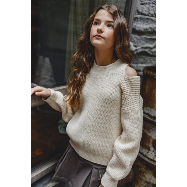 Looxs Revolution Gebreide sweater open schouders voor meisjes in de kleur 2431-5303-014 large