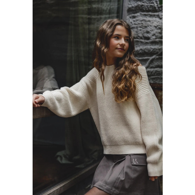 Looxs Revolution Gebreide sweater open schouders voor meisjes in de kleur 2431-5303-014 large