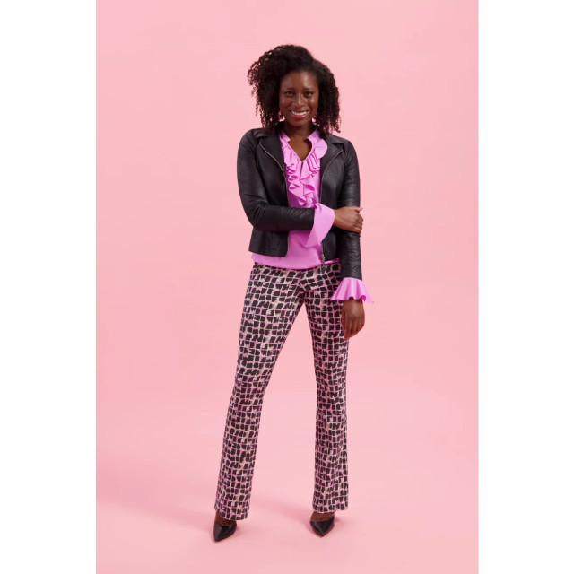 Helena Hart Flair print briks 7308 pink 7308 large Helena Hart Flair print briks 7308 pink 7308 large