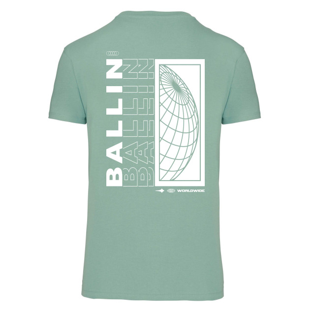 Ballin Est. 2013 Backprint world shirt SHBPWORLD-SAGE-XL large