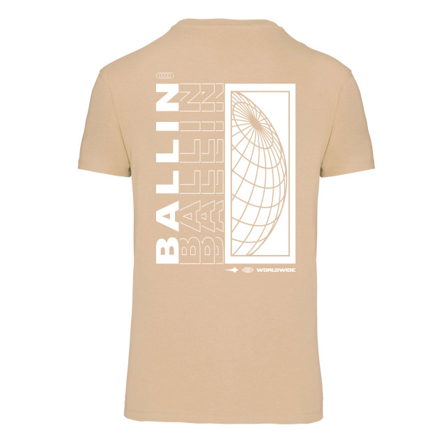 Ballin Est. 2013 Backprint world shirt SHBPWORLD-SAND-L large