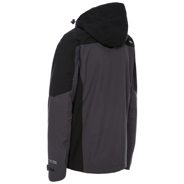 Trespass Heren tappin waterdichte jas met capuchon UTTP4745_darkgrey large Trespass Heren tappin waterdichte jas met capuchon UTTP4745_darkgrey large