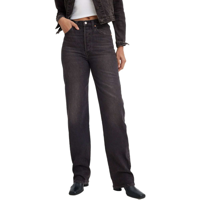Levi's Ribcage full length static noise black denim 79078-0011 large