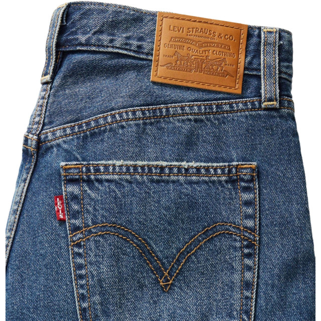 Levi's Ribcage wide leg polar permiter mid blue denim A6081-0012 large