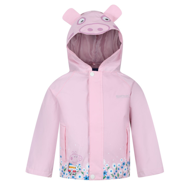 Regatta Peppa pig waterdicht jasje met capuchon voor kinderen/kinderen UTRG10240_pinkmist large