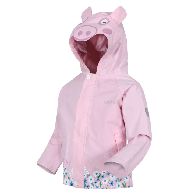 Regatta Peppa pig waterdicht jasje met capuchon voor kinderen/kinderen UTRG10240_pinkmist large