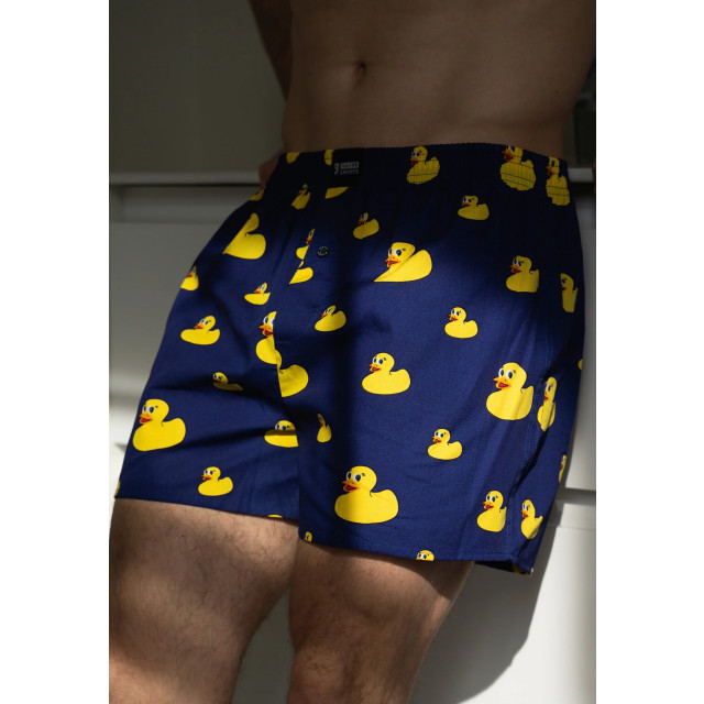 Happy Shorts X heren wijde boxershort met binnenbroek kikker/eend/bij print 3-pack HS-X-Multi-3er-D16 large