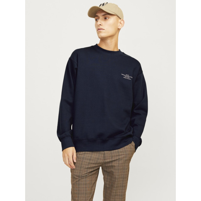 Jack & Jones Jprblachad branding sweat crew neck navy 5209.37.0216 large