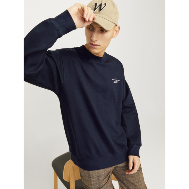 Jack & Jones Jprblachad branding sweat crew neck navy 5209.37.0216 large