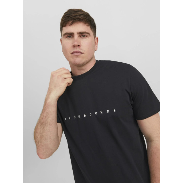 Jack & Jones Plus size heren t-shirt jjestar 12243625-Zwart large