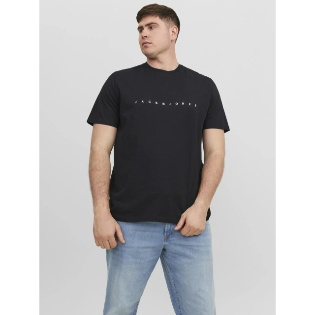 Jack & Jones Plus size heren t-shirt jjestar 12243625-Zwart large